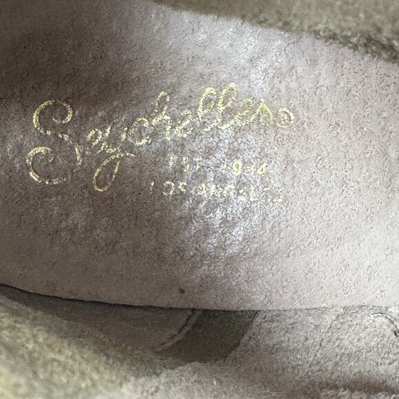 ANTHROPOLOGIE SEYCHELLES Off White Suede Western Bootie Sz 9 - Picture 6 of 8